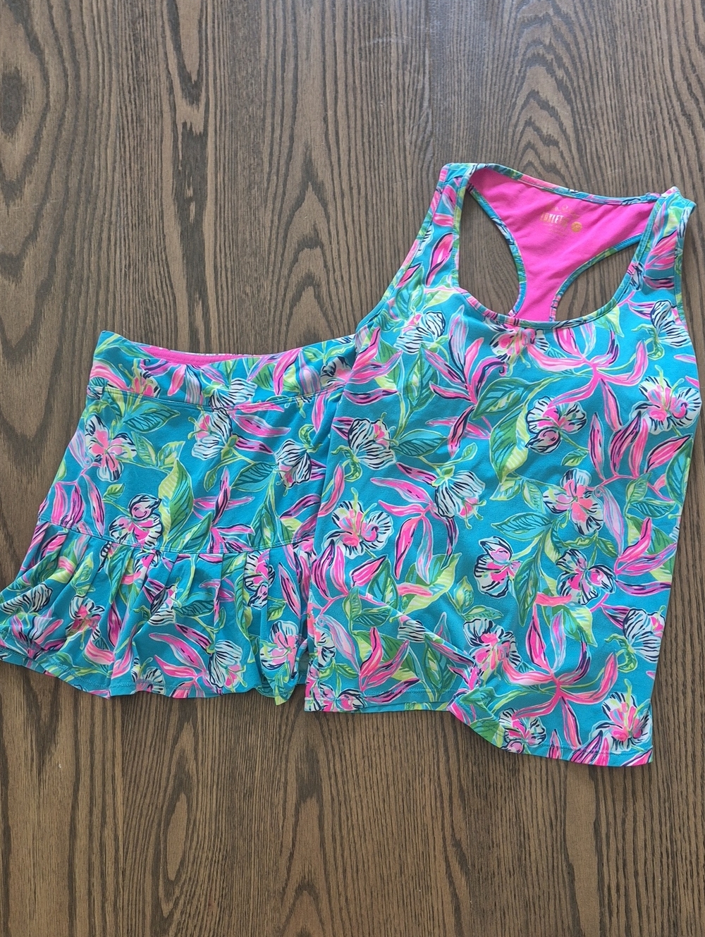 Lily Pulitzer Swim Set Or Workout Set Tankini And Skort